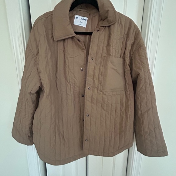 Old Navy Jackets & Blazers - Old Navy Quilted Snap-Front Jacket - Tan